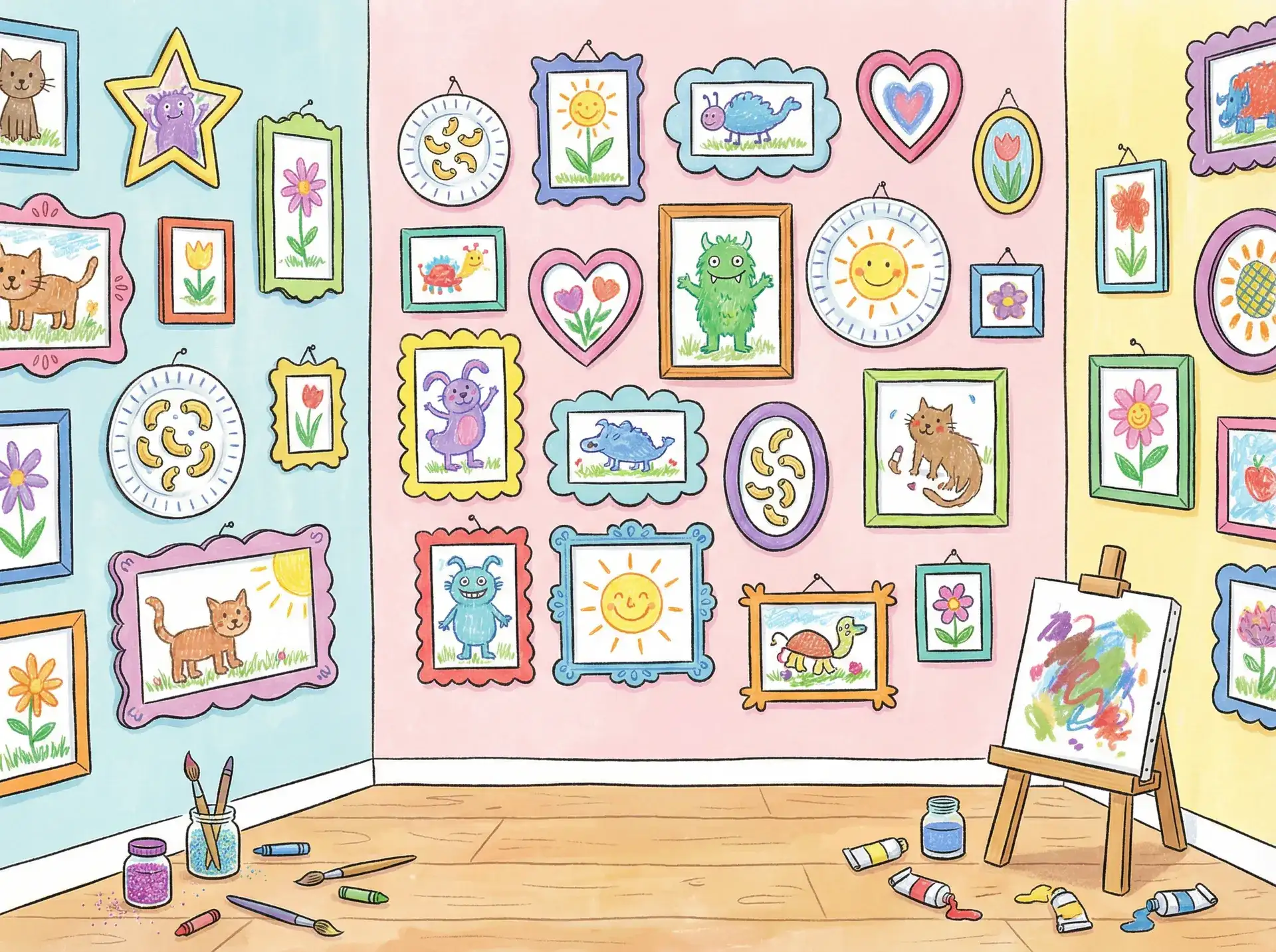 小朋友的彩色画作 - TTTZZZ黑料不打烊肾虚十八连 创意展示